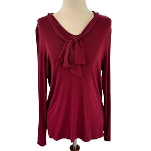 Cable & Gauge Red Bow Shirt